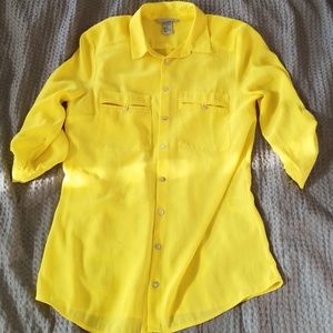 Beautiful yellow H&M blouse button up